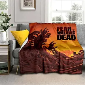 Daryl Dixon Walking Dead Flannel Throw Blanket Soft Warm Blanket for Home Sofa Office Travel Camping Birthday Gift  Skin-friendly, soft, lightweight and breathable
