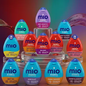 MiO Water Enhancer Liquid Drops, Assorted Hydrate Energy Sport and Unwind Flavors, Drink Mix for Water, Convenient Flavor Bottles for Men and Women