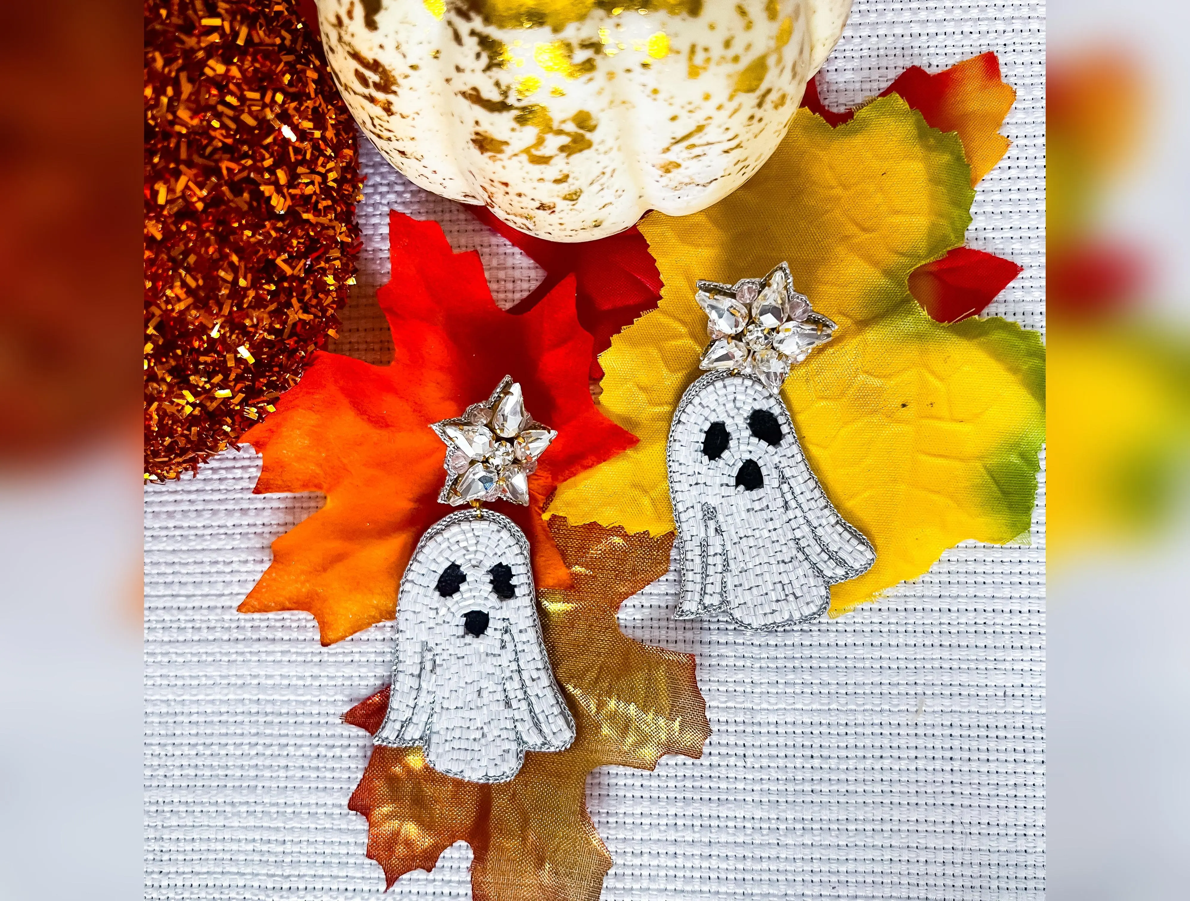 Ghost Luxe Beaded Earrings
