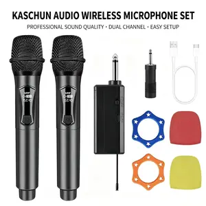 Kaschun KA-108 2.4GHz RF Wireless Microphone - Portable, Rechargeable, Plug-and-Play Audio Device for Karaoke, Content Creation