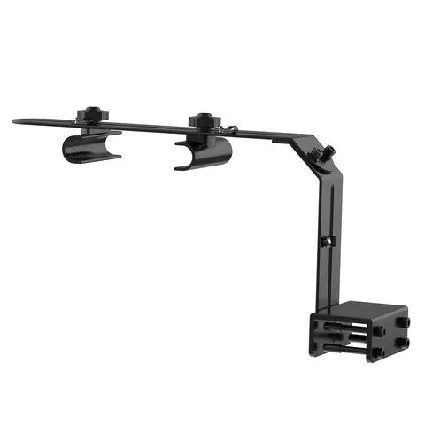 hygger Aquarium Light Riser - Universal Fish Tank Adjustable Arm Mounting Bracket, Sturdy Corrosion-Resistant Aluminum Ultra-Wide Aquarium Lighting Holder with Mount Support