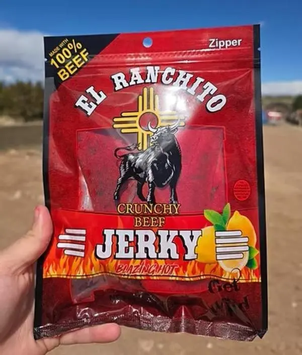 Blazing Hot El Ranchito Crunchy Beef Jerky Net Wt. 2 oz