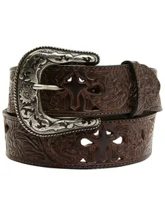 Shyanne Women's Women'S Cross Filigree Embossed Western Belt - Saho21bt15