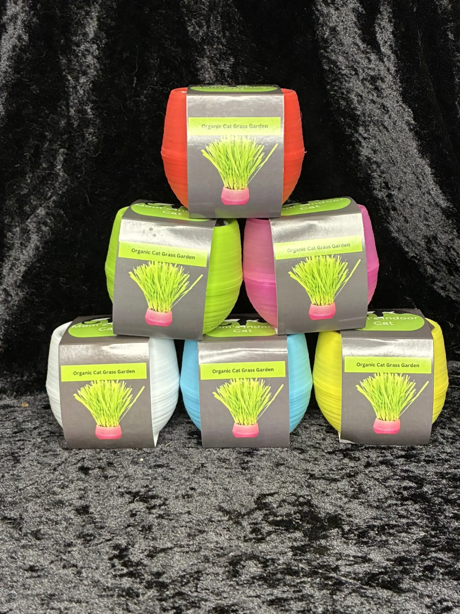 Organic Cat Grass Ball Treats - Natural Kitty Snacks for Indoor Cats - Eco-Friendly & Healthy Cat Toys, Feline Grass Treats, Non-Toxic Balls