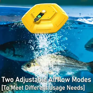 Live Bait Aerator Pump, Outdoor Floating Aeration Pump, IPX7 Waterproof, Portable Lightweight Oxygenator, Type-C Charging, 3-Speed Floating Air Pump, Up to 14 Hours Runtime, Suitable for Outdoor Fishing, and Transporting Live Fish
