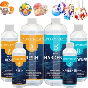 Epoxy Resin Ab Glue Sculpture Composite Material, 120ML/250ML Transparent Epoxy Resin Casting Supplies, DIY Craft Jewelry Making Kit