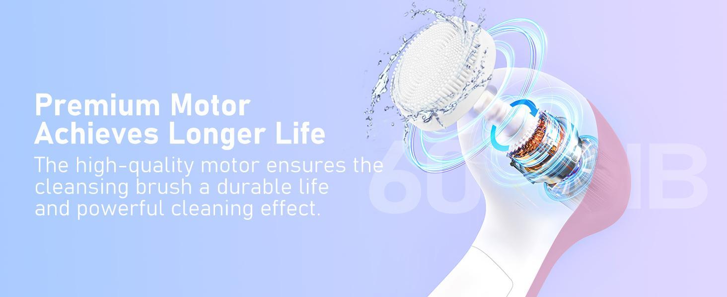 Waterproof Electric Facial Cleansing Brush with 5 Heads |Deep Exfoliating Face Scrubber for Women & Men Perfect Mother's Day Skincare Gift