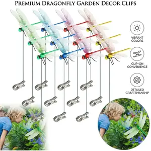 Butterfly Garden Decorative Clip Accessories, Dragonfly Clips Insect Repellent, Dragonfly Baby Hat Clips, Dragonfly Clips Accent for Baby Hats, Dragonfly Hat Clips Insect Repellent, Baby Outfit Dragonfly Accessories, suitable for children to play