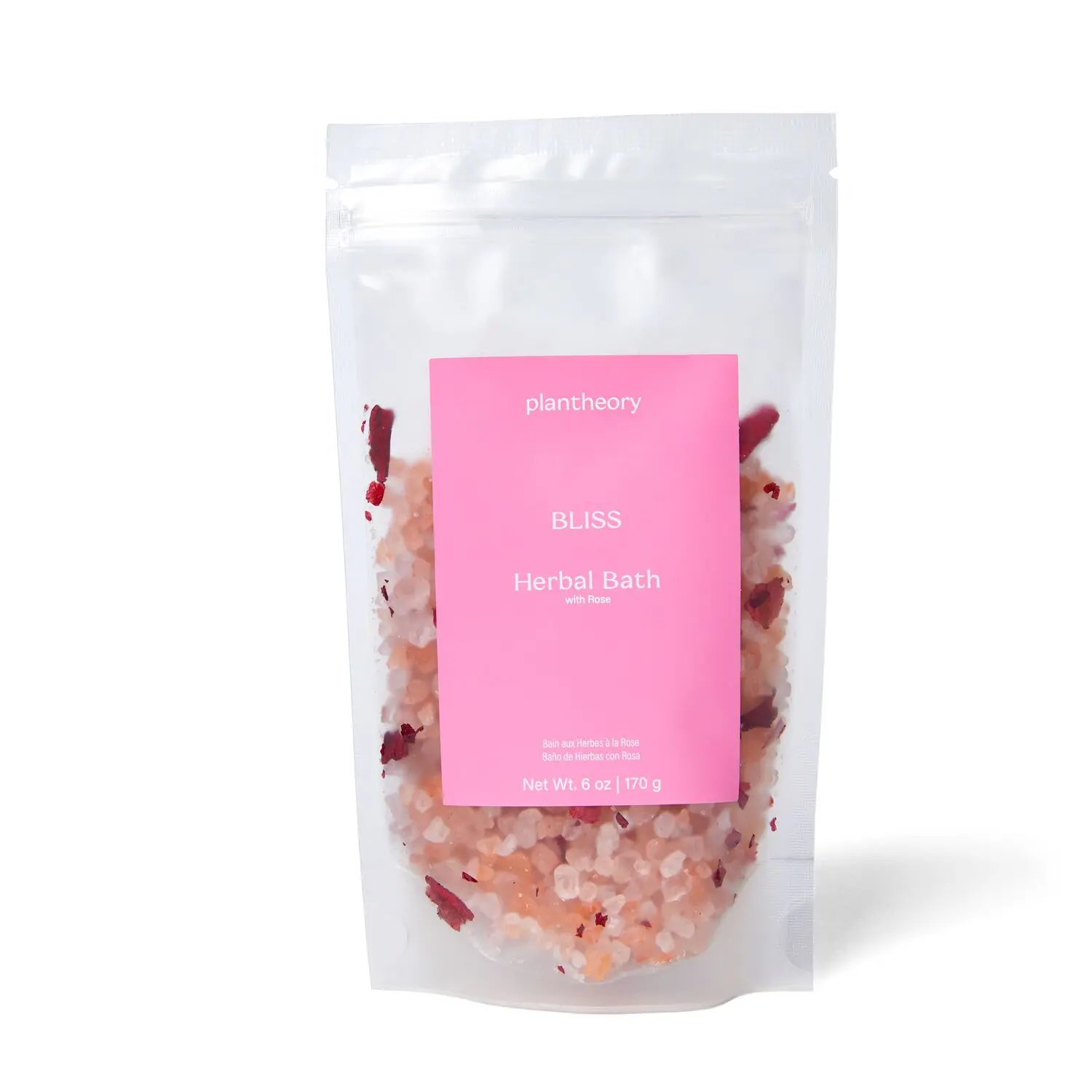 Plantheory Bliss Herbal Bath, Contains Rose & Vitamin E, Cruelty Free & Vegan, 6 Oz