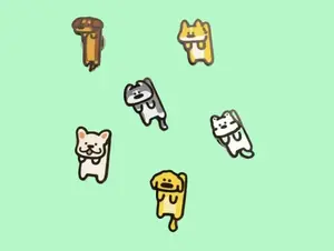 Dog Fridge Magnet Enamel Style Alloy Kitchen Decor Gifts for Dog Lovers