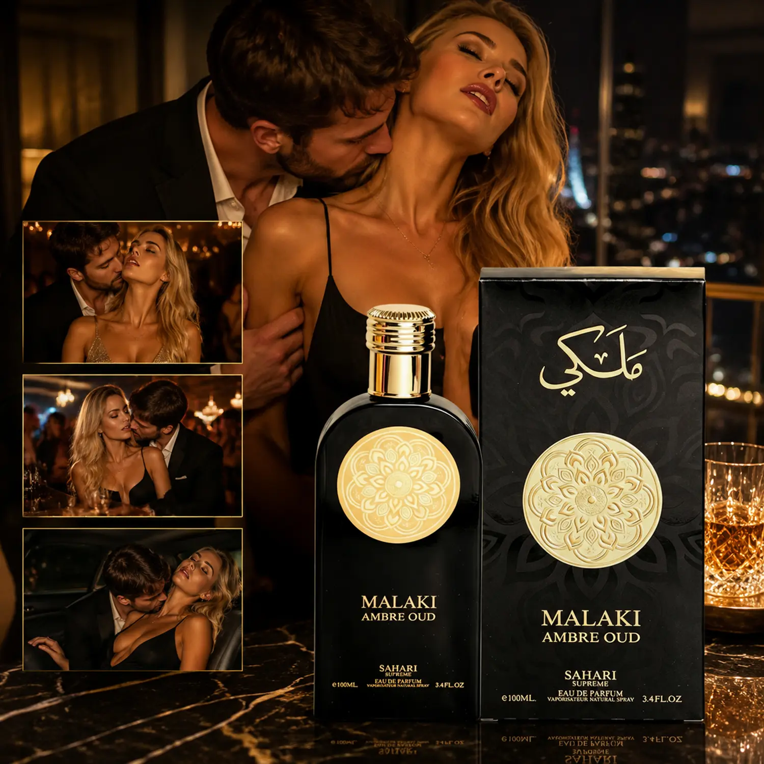 Men's Pheromone Cologne, Long-Lasting Arabian Perfume with Oud, Rose & Saffron for Attraction | Aromatic and Earthy Woody Fragrance, Earthy Woody Scent, Smelling Good