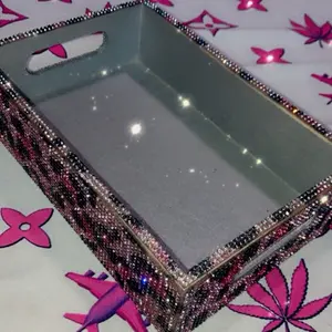 Pink Planes Rectangle Shape Diamond - Catch All Tray creative lighter Style Organizational Personalization Boxes Organiser