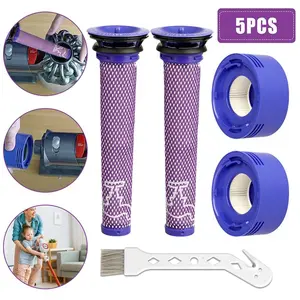 5Pcs Filter Replacement Parts for Dyson V7 V8 Animal V8 Absolute Cordless Vacuum