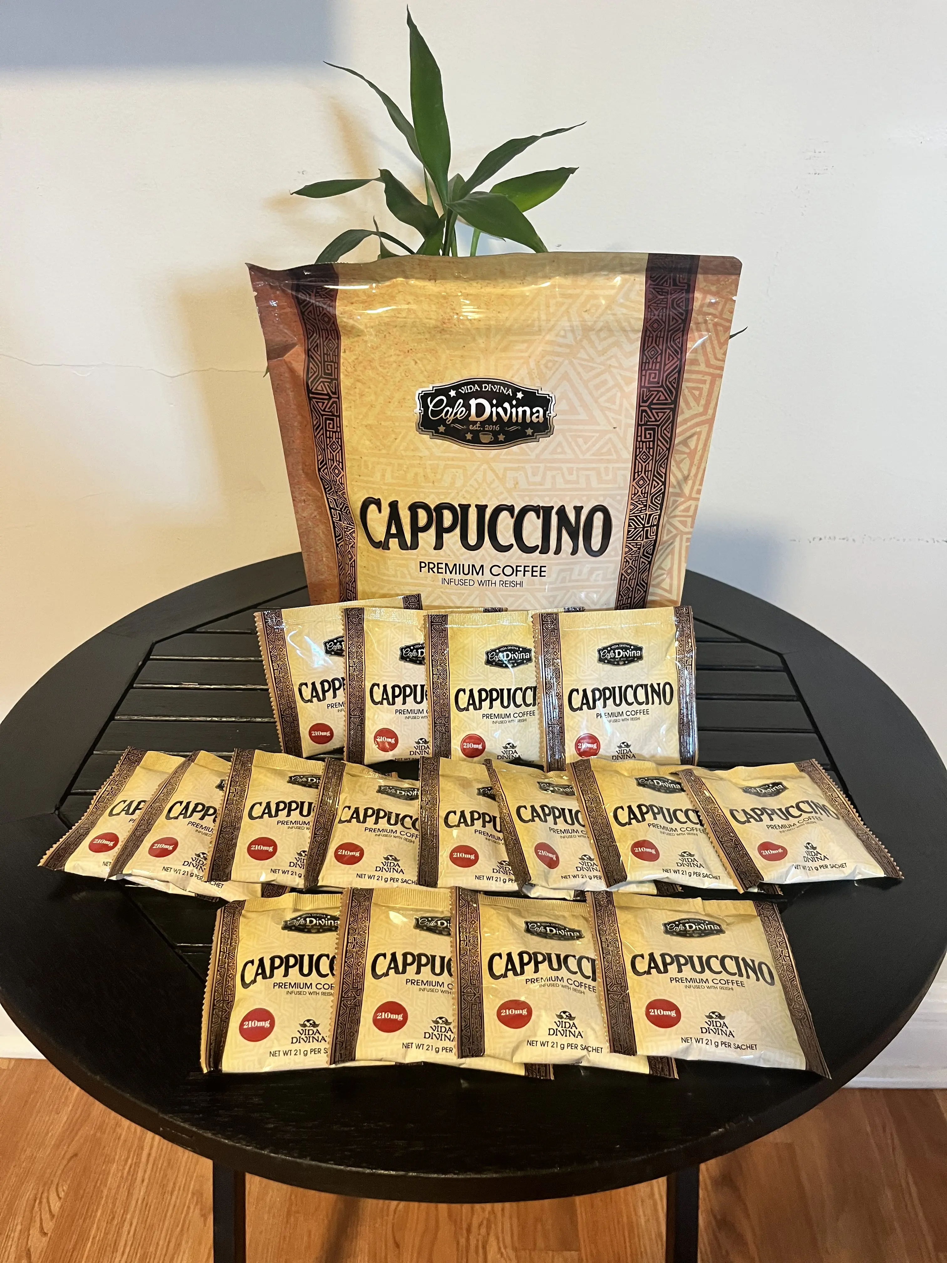 Premium Reishi-Infused Cappuccino Coffee