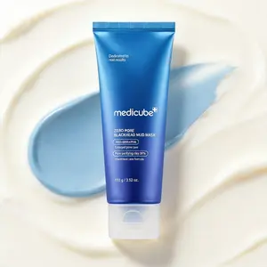Medicube Zero Pore Blackhead Mud Mask 100g, AHA+BHA+PHA Triple Acid Exfoliating Clay Mask for Deep Pore Cleansing, Blackhead & Excess Oil Removal, Pore Minimizer Facial Mask for Oily Sensitive Combination Skin