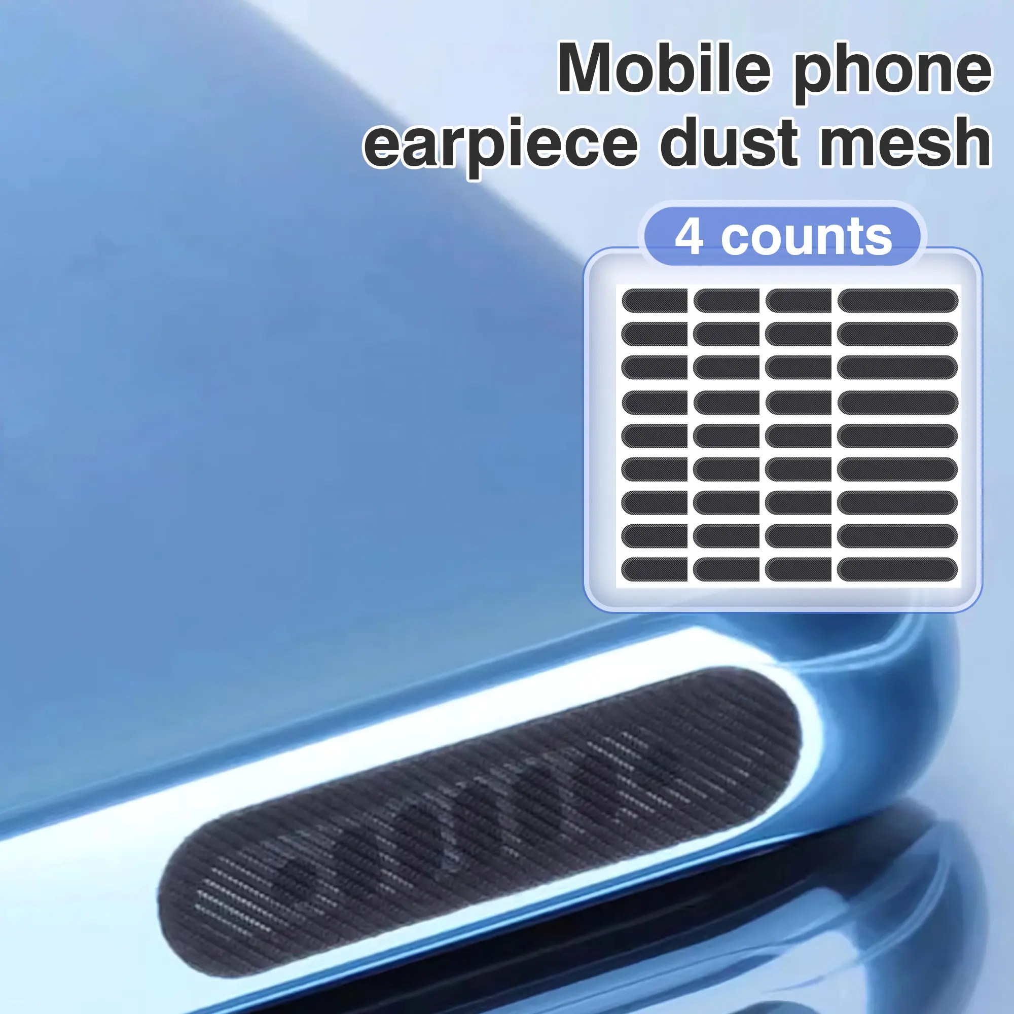 40 Counts Mobile Phone Dustproof Net Stickers, Phone Speaker Dust Protector Covers, Anti-Dust Mesh for Smartphones