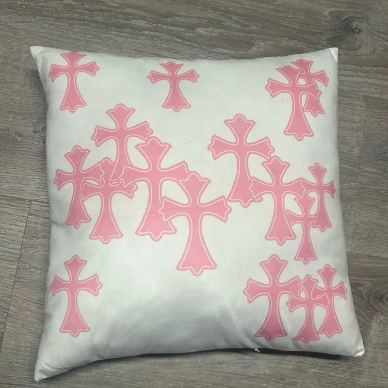 Tsunami Chrome Cross Rose Cotton Standard Pillow - Skin-Friendly, Anti-Allergic, Breathable Home Bedding Accessory for Sofa
