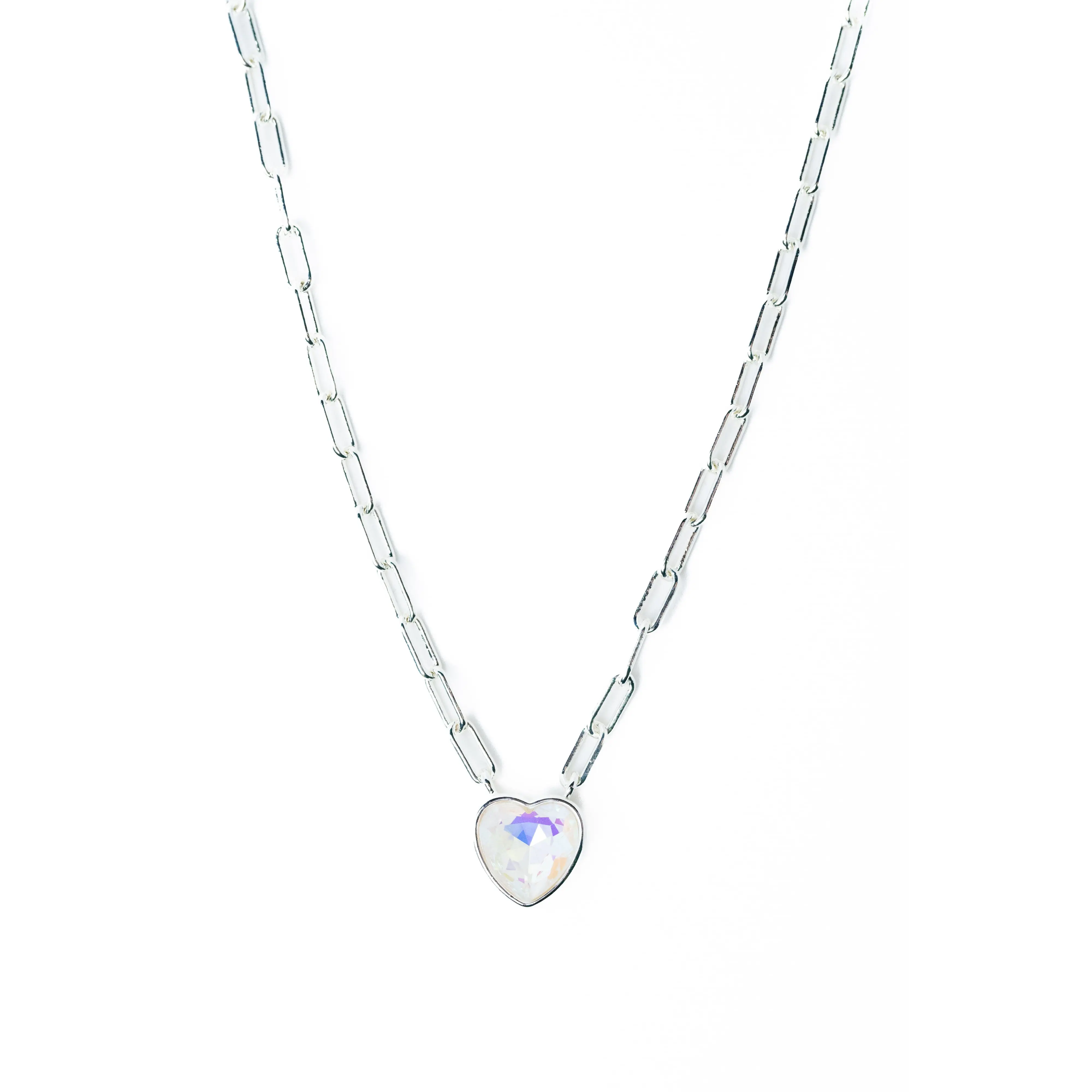 Moonlit Melody Necklace - Liquid Metallic Pearl White