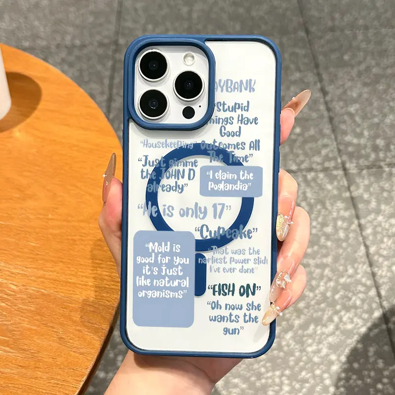 MagSafe-Ready TPU Magnetic Cellphone Case - Waterproof, Shockproof, Lightweight, Ultra-Thin Aesthetic Protective Cover for iPhone 11/12/13/14/15/16/17 Pro Max, JJ Maybank Quotes Everyday Tech Accessory