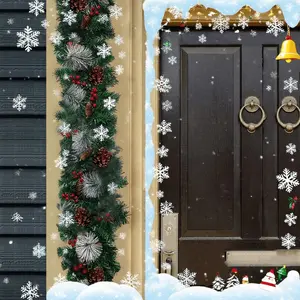 70.87inch artificial christmas garland green rattan lights DIY garland christmas decorations fireplace stairs wall door table decoration with