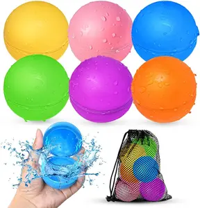 Soppycid Reusable Water Balloons, Pool Toys Water Summer Fun 3-12 Years Old, Reuse 1000+ Times, quick fill Inflatable