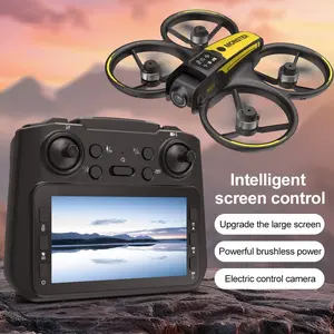 4K children's camera drone with 4.5-inch screen remote control, brushless motor,FPV,2 batteries
