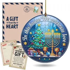 Hanukkah Ornaments Gifts -  of David Ornament with  - Hanukkah Christmas Ornament, Christmas Hanukkah  Ornament for Tree,  & Judaica Holiday Decor
