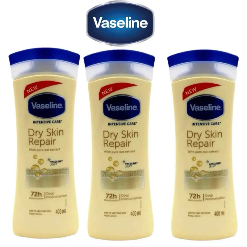 Vaseline Intensive Care Dry Skin Repair Lotion 400ml - Moisturizes & Hydrates for Daily Use - Soft & Comfortable Skin Care