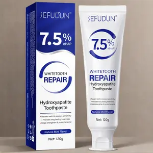 Sefudun Hydroxyapatite 120g Box, Mint Cleaning Toothpaste, Gentle Whitening & Fresh Breath, Deep Cleaning Non-Irritating Formula Suitable All Ages, Daily