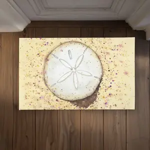 212 MAIN Sand-Dollar Beach Coastal Door Mat - CODM2134MTHSVS, 21x34 in Polyester Weatherproof Decorative Rug, Machine Washable for Indoor & Outdoor Household Home Furnishings