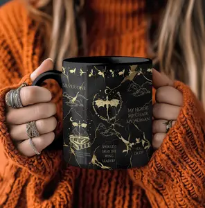 Romantasy Dragon Ceramic Mug, Shadow Rider Fantasy Bookish Coffee Cup, Spicy Romance Reader Gift, Cute Book Lover Mug for Her, 11oz 15oz