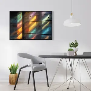 Conscious Sales C1FC24362OZ86K 24 x 36 in. Rainbow Glint - Red Framed Canvas for Home Decor - Art Piece