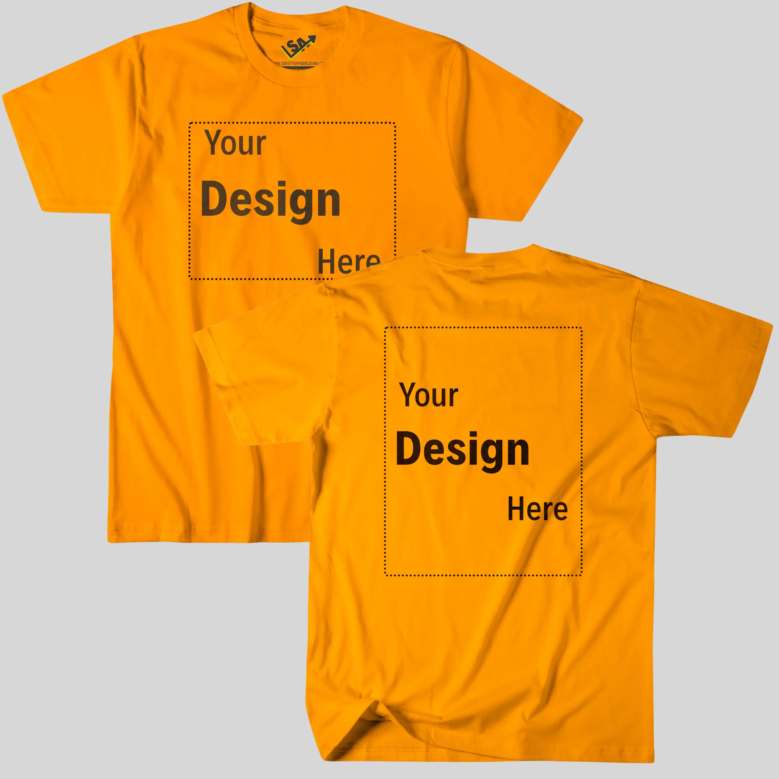Customizable Short Sleeve Safety T-Shirt | (F2B3)