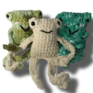 Hangable Crochet Coquí Decor - Handmade Frog for Shelf Desk or Bedroom Tropical Touch, Puerto Rico Inspired, Soft Yarn Unique Lightweight Artistry