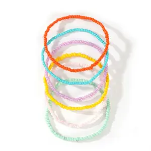 Handmade Stacked Beaded Sports Wristbands - Beaded Bracelet Set, Stackable Design, Couple Keepsakes, Daily Wear Sports & Outdoor Accessories