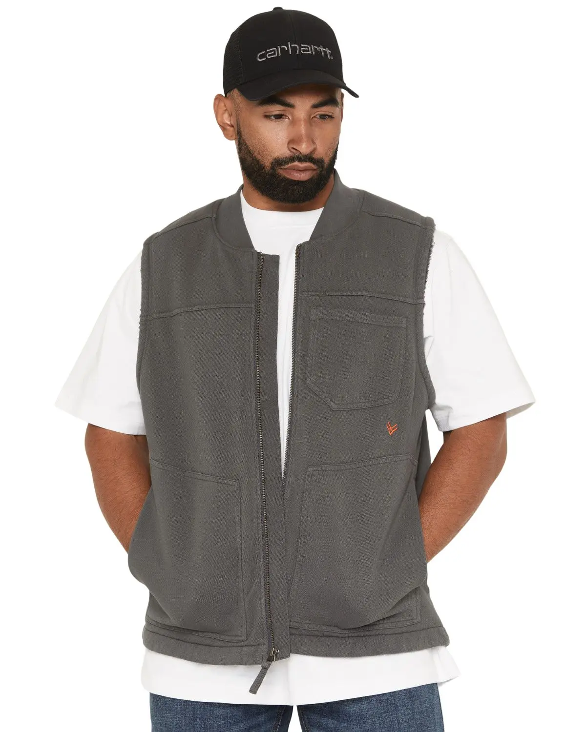 Hawx Men's Men'S Union Sherpa Lined Fleece Vest - Hxfa25v3-Ch Hawx Men's Men'S Union Sherpa Lined Fleece Vest - Hxfa25v3-Ch