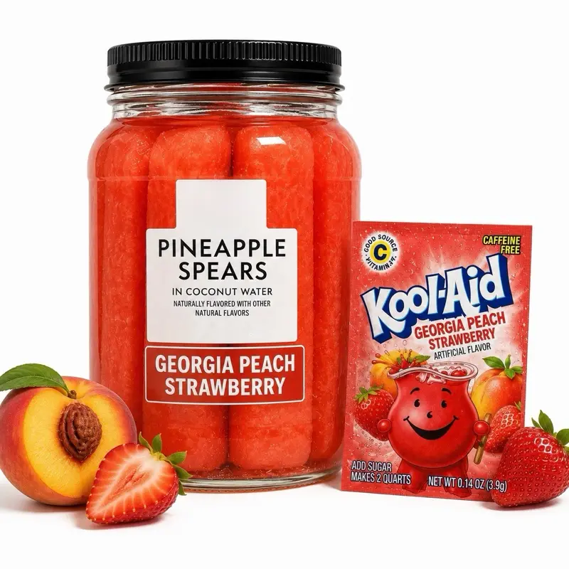 Georgia Peach/Strawberry | Viral Kool-Aid Pineapples Georgia Peach/Strawberry | Viral Kool-Aid Pineapples