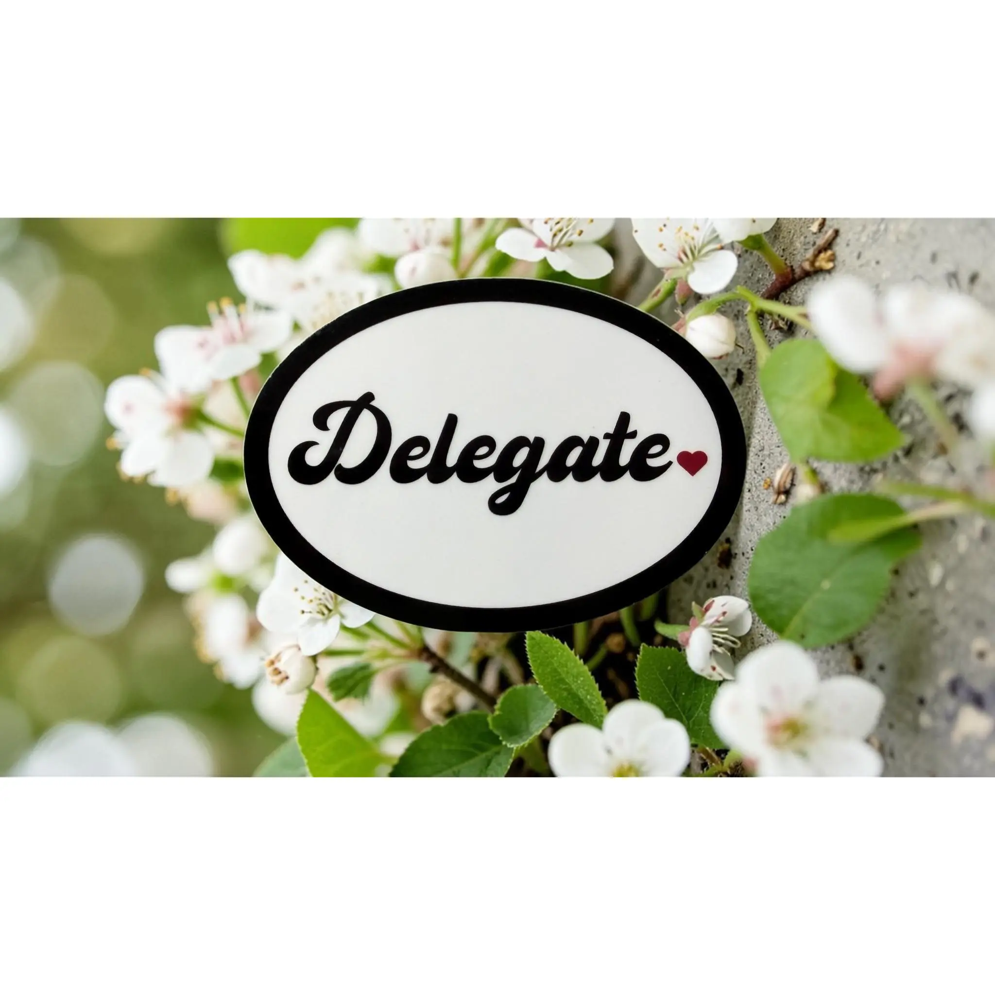 Delegate Sticker | Work Life Balance Sticker | Burnout Recovery | Productivity Reminder | Cute Motivational Sticker