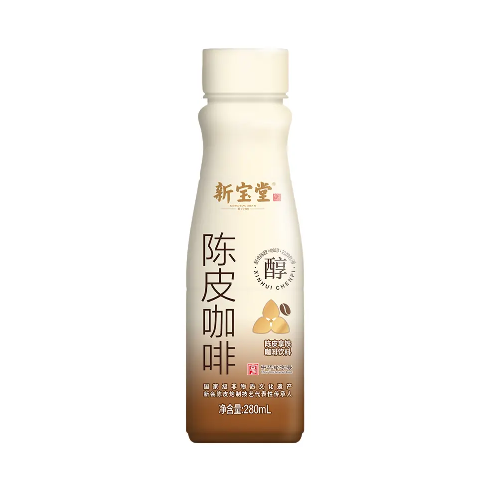 XINBAOTANG Chenpi Coffee Drink 280ml×15 Bottles  | Ready-to-Drink Citrus Coffee Case