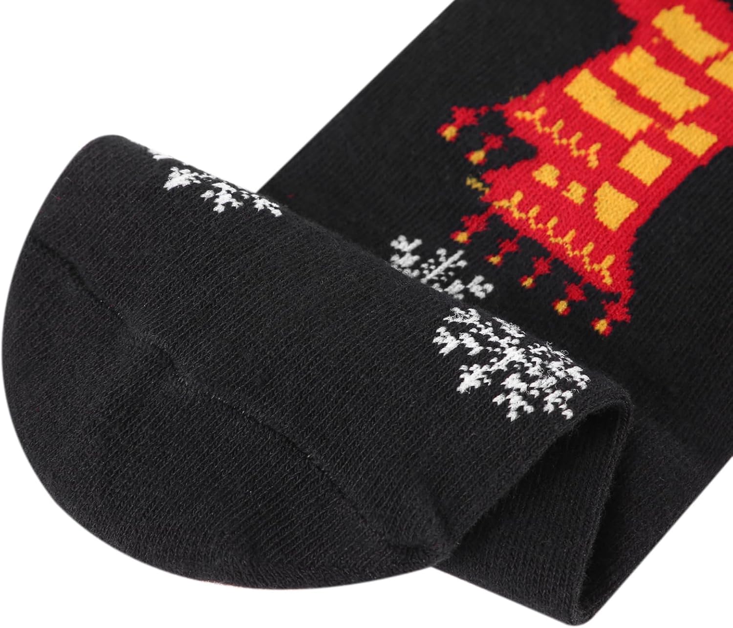 2 Pairs Magnetic Hand Holding Socks for Couples, Cute Novelty Socks That Hold Hands When Close, Funny Mid-Tube Magnet Couple Socks for Valentine's Day & Anniversary, Creative Gag Gift for Men & Women