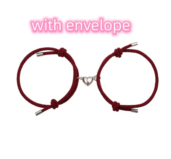 wine red with envelope