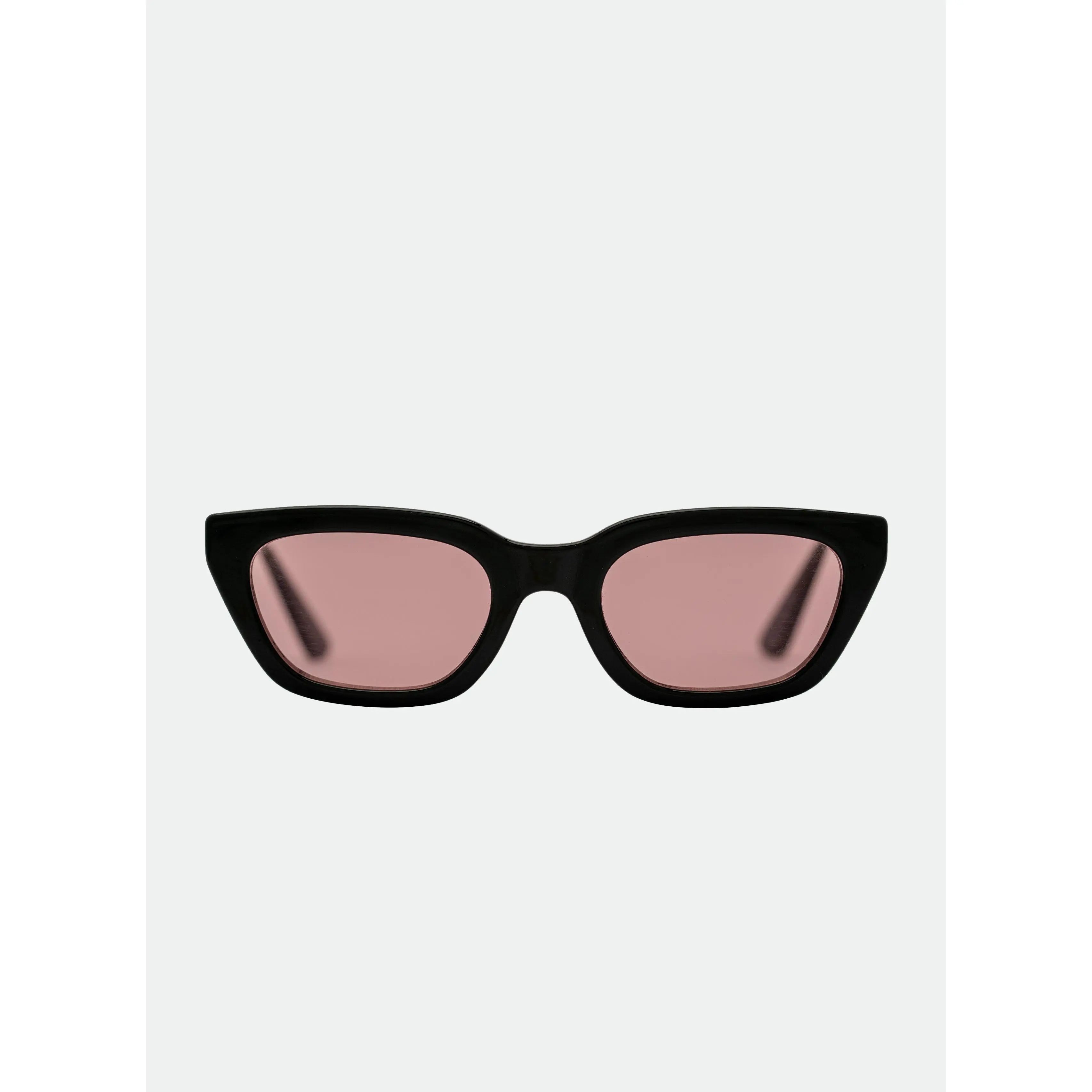 OTRA NOVE Unisex Cat Eye Sunglasses - Stylish Fashion Accessory, Bold Edge Statement Frame, Shiny Black Frame, Pink Tinted Lenses, 100% UV Protected, Lightweight, All-Day Comfortable Wear, Anti UV Glasses, Contemporary Aesthetic Sunglasses, Stylish Access