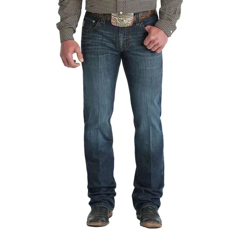 CINCH JEAN CARTER RELAXED MID RISE BOOTCUT DARK BLUE- MB71934024