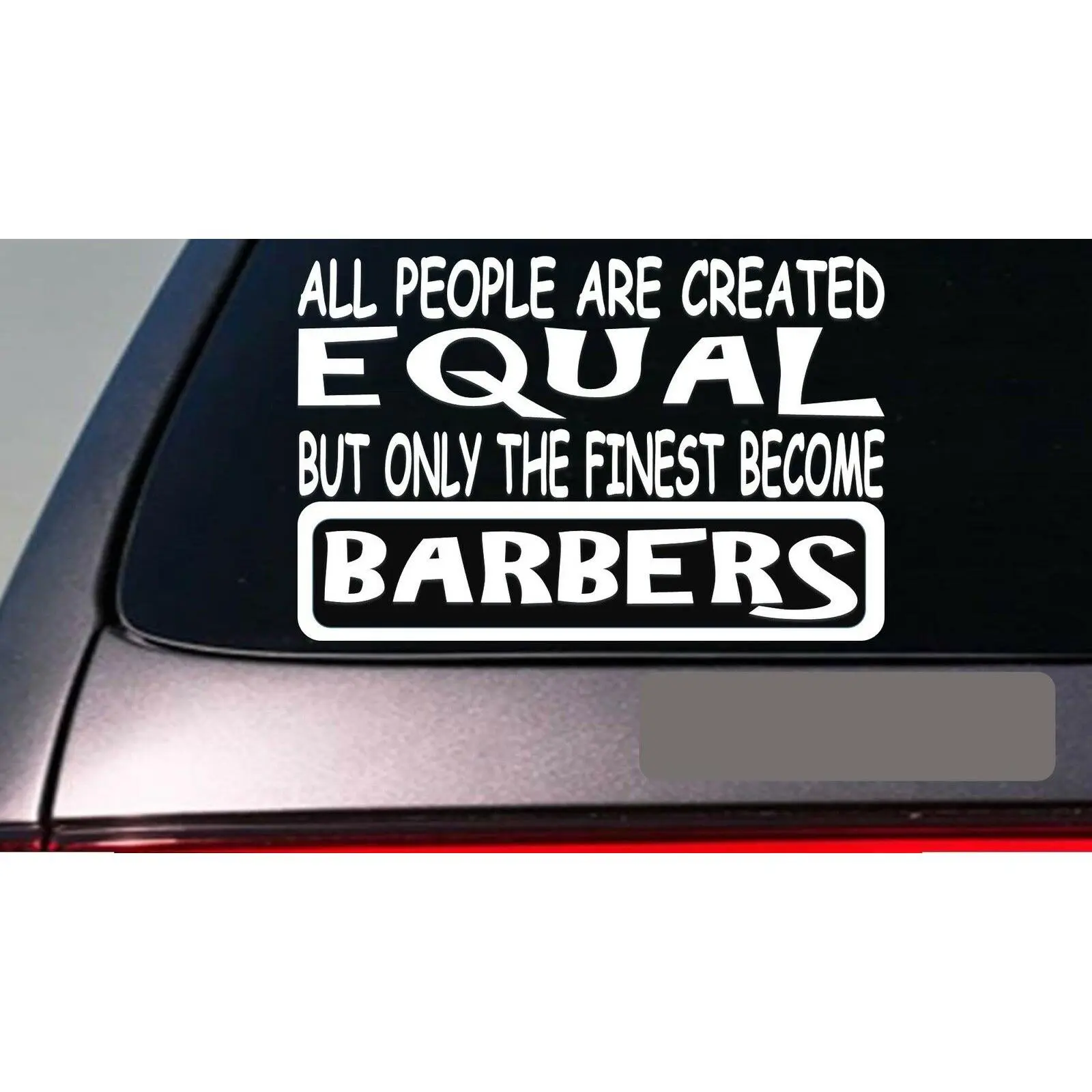 Barber all people equal 6" sticker *E450* decal vinyl hairstylist scissors hair