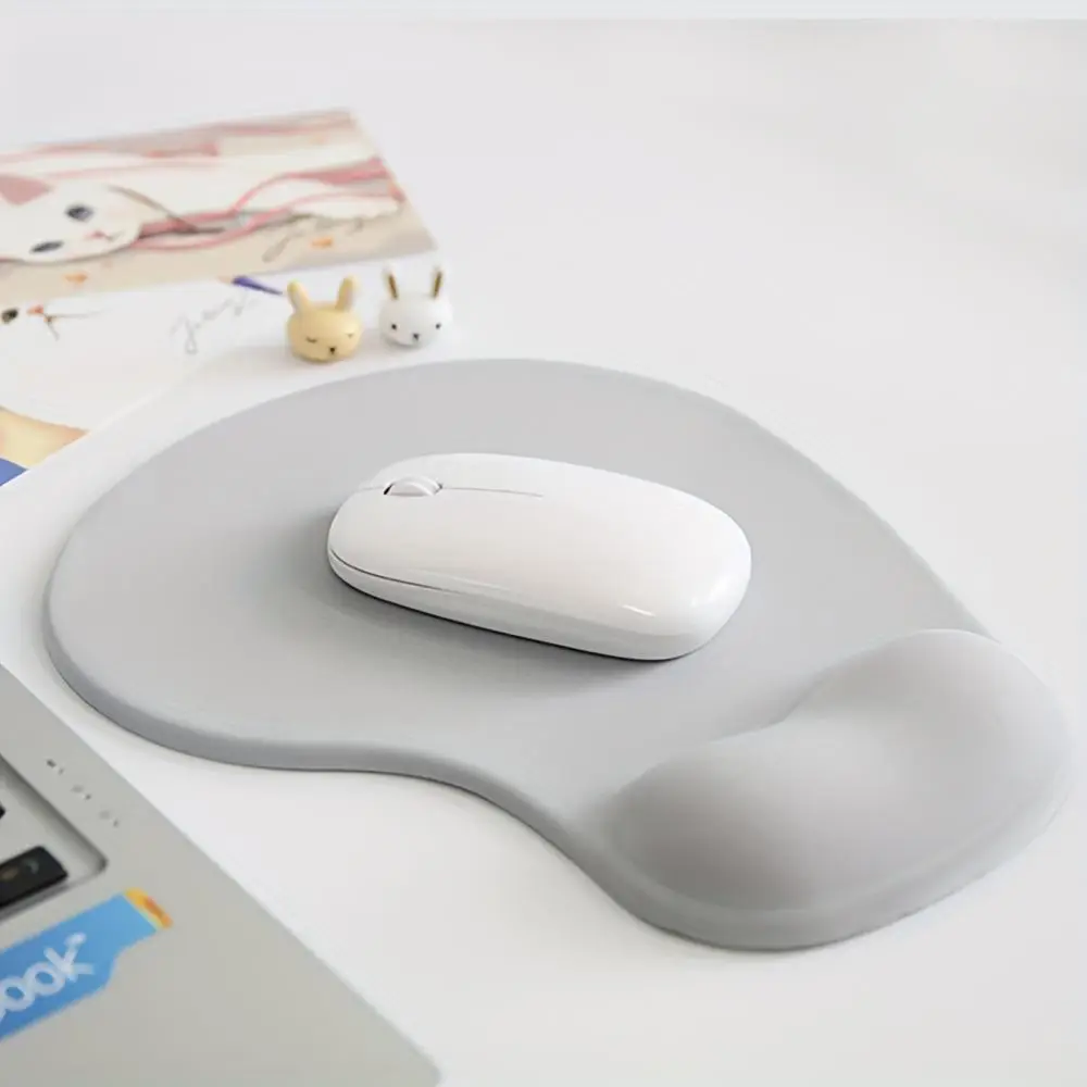 Wrist Rest Mouse Pad, Solid Color Mouse Pad, Non-slip Mouse Pad, Ergonomic Gaming Desktop Mouse Pad, Computer Accessories