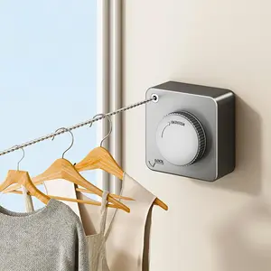 Retractable Clothesline Indoor Outdoor Clothes Line | Heavy Duty Clothes Drying Laundry Line | Wall Mounted Drying Rack Clothing Line tiktokshopspringglowup