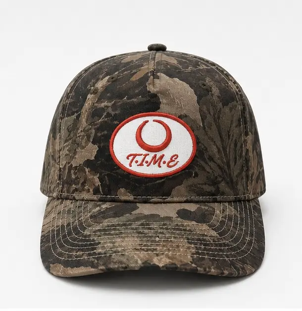 TIME Camo Embroidered Hat | Unisex Adjustable Cap | Limited Edition | This Is My Era Collection