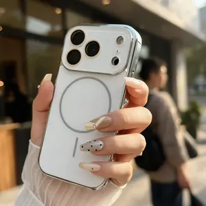 Customized AG Thin Ring Magnetic Clip with Built-In High-Definition Lens Protection, Smartphone-Cellphone Handheld Device Accessory for Outdoor Use, Compatible with iPhone 15,16,17 Series (Including 17 Pro Max)