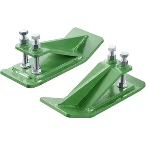 VEVOR Tractor Bucket Protector, 2PCS Heavy Duty Steel Bucket Edge Protectors, Anti - Skid Device with Double Hexagon Lock Nuts and Bolts, for Snow, Leave Removal Spreading Gravel (Green)VEVOR Super Brand Day