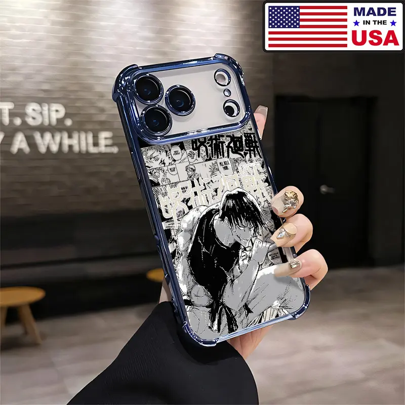 Jujutsu Kaisen Toji Fushiguro Aesthetic Smartphone Case, Soft Silicone TPU Shockproof Protector for iPhone 17/16/15/14/13/12 Plus Pro Max Ultra & Samsung 22/23/24/25 Plus Pro Max Ultra, Vintage Unique Fashion Cellphone Accessories